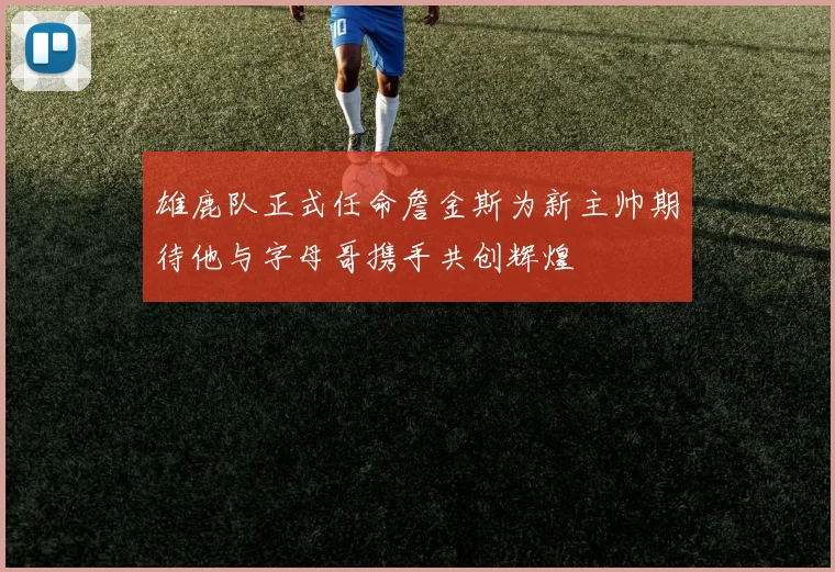 雄鹿队正式任命詹金斯为新主帅期待他与字母哥携手共创辉煌